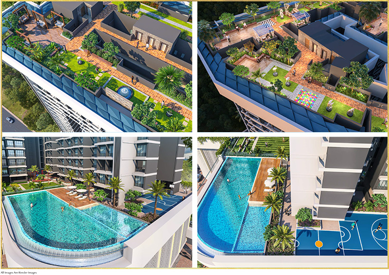 Podium Floor Amenities at Gami Bianca Dronagiri